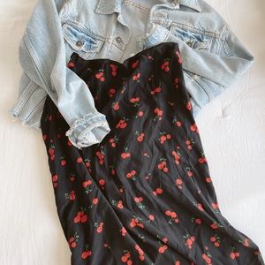 HVN Silk Knee-Length Skirt